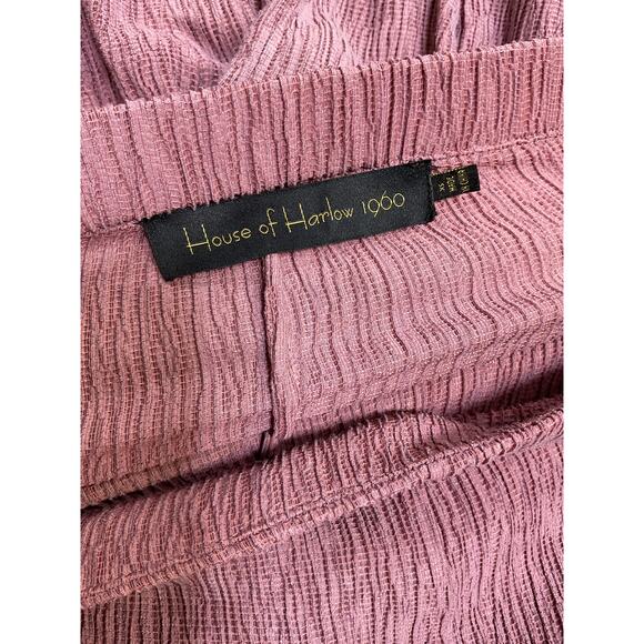 House Of Harlow 1960 'Sandro' Pink Tencel Pant Size XS - NWT - Picture 4 of 5